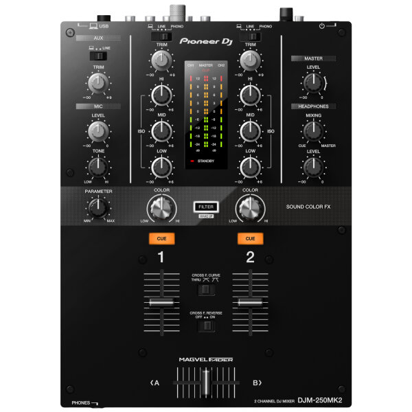 Pioneer DJ DJM-250MK2 DJ Mixer 2-Kanal